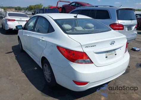 2012 Hyundai Accent Gls from USA, damaged, VIN KMHCT4AE6CU200931